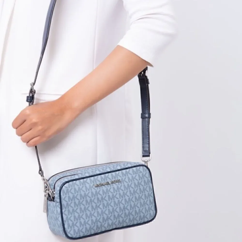 MK michael Kors Connie small camera crossbody bag ombré Grey